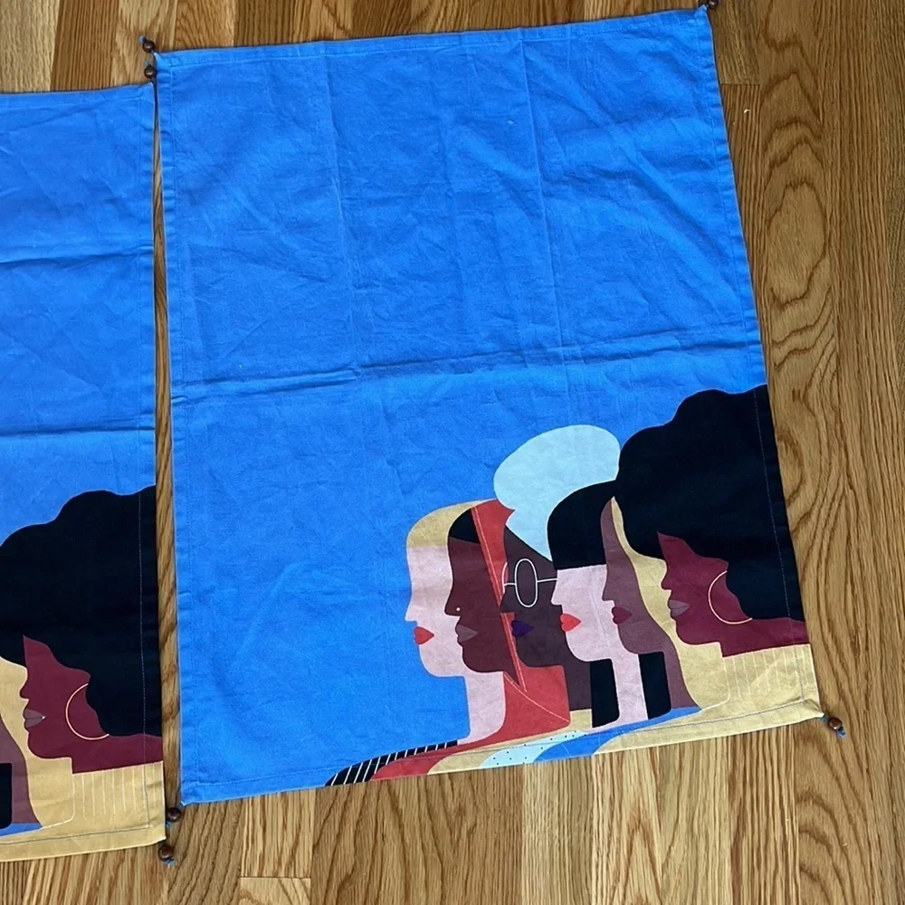 New BUNDLE 2 Year of Woman Empower Female Peasant Hipster Dish Towels